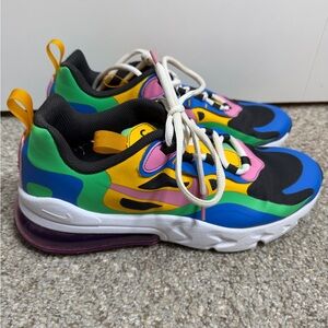 Nike Air Max 270 React (GS) Big Kids Causal shose CU4668-001 Size 7Y
